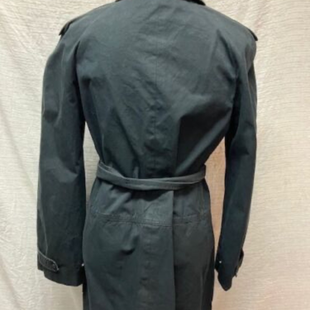 Stella McCartney Black Trench Coat sz 42 M - Picture 4 of 8